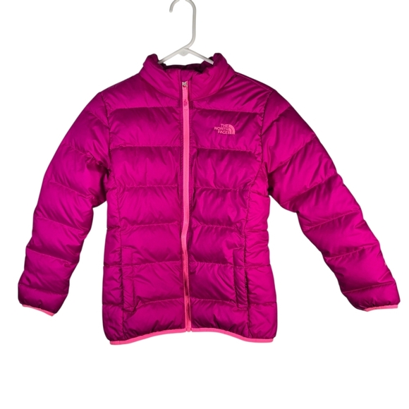 The North Face Other - The North Face Girls Andes Down Jacket In Luminous Pink Full Zip Size L 14-16